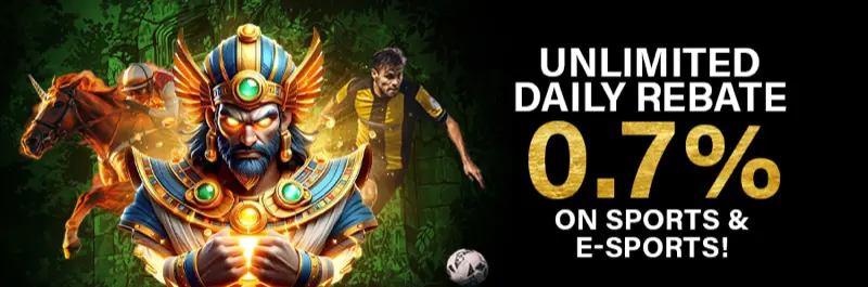 E2Bet Hong Kong unlimited daily rebate — 0.7% back on sports and e-sports bets