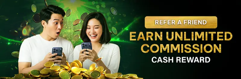 E2Bet Indonesia refer a friend — earn unlimited commission and cash rewards