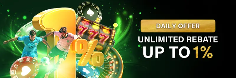 E2Bet Indonesia daily rebate — unlimited cashback up to 1% on every bet