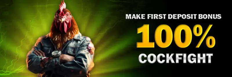 E2Bet Cambodia 100% cockfight welcome bonus for SV388 and CFE matches on first deposit