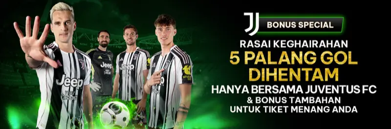 E2Bet Malaysia x Juventus FC promosi khas: bonus tambahan 5 kena tiang gol