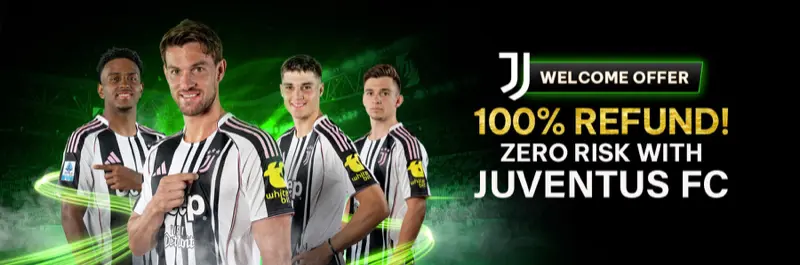 E2Bet Nepal — Juventus FC welcome offer with risk-free refund for new players