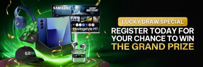 E2Bet Singapore lucky draw — register today for a grand prize featuring Samsung devices