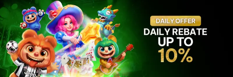 E2Bet Singapore daily rebate — earn up to 10% back every day across sports, slots and live casino
