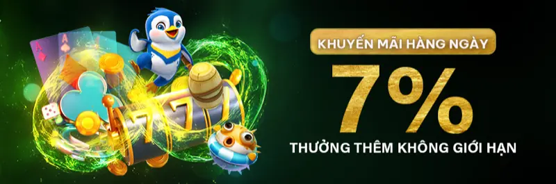 E2Bet Việt Nam — Thưởng thêm 7% không giới hạn khi chơi slot bắn cá